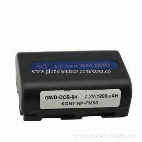 Camera batteries, Sony NP-FM50, 7,4V/1800MAH